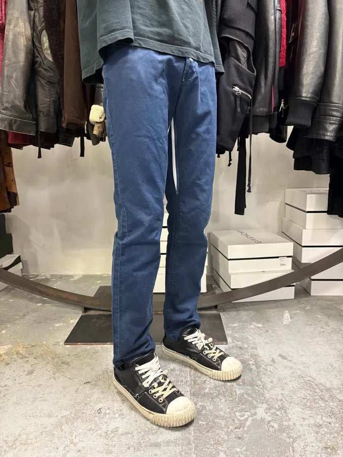 2000s Gucci Navy & White Avant-Garde Slim Pants rKNchcL 3