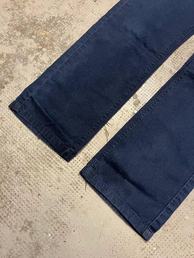2000s Gucci Navy & White Avant-Garde Slim Pants rKNchcL 6