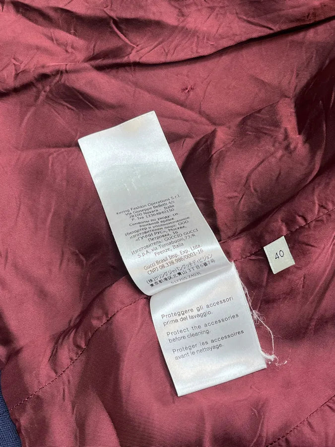 2010s Gucci Navy Buttoned Light Jacket sKzXlCH 9