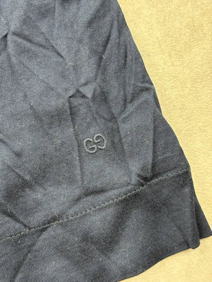 2010s Gucci Navy Classic Logo Polo hgGAXll 7