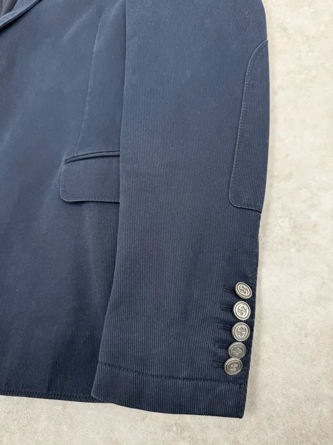 2000s Gucci Navy Classy Blazer Jacket JaESFeG 8