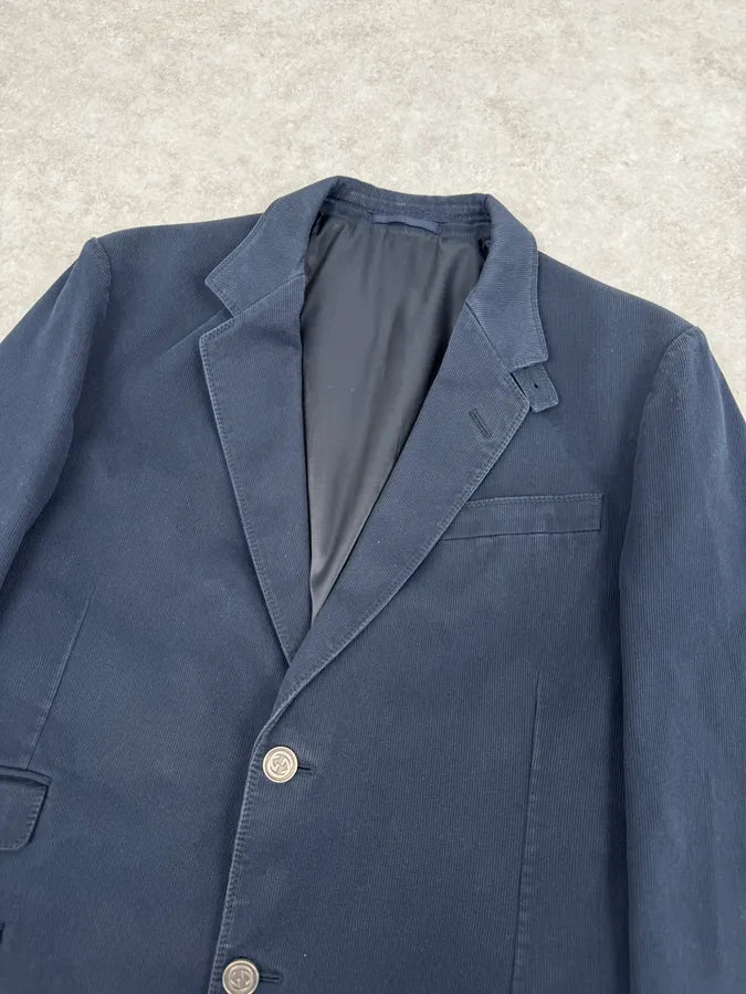 2000s Gucci Navy Classy Blazer Jacket JaESFeG 4