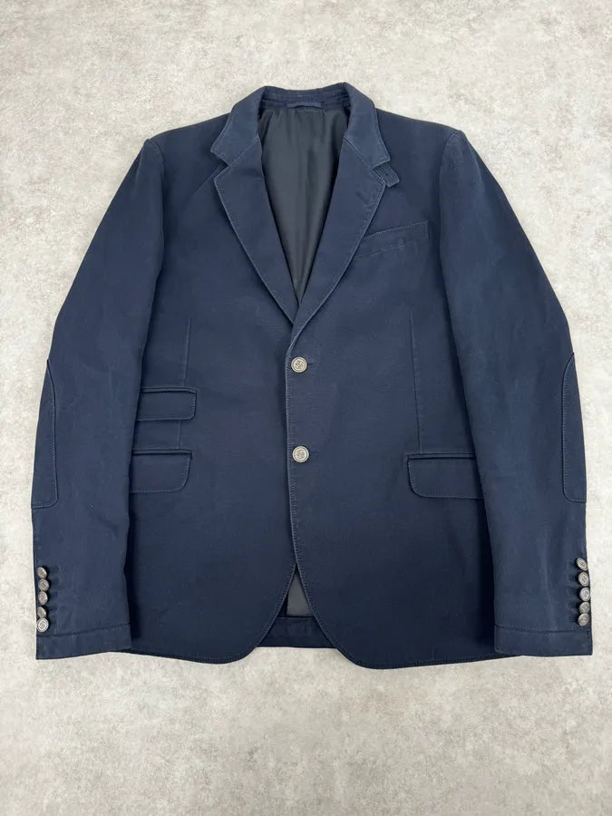 2000s Gucci Navy Classy Blazer Jacket JaESFeG 0
