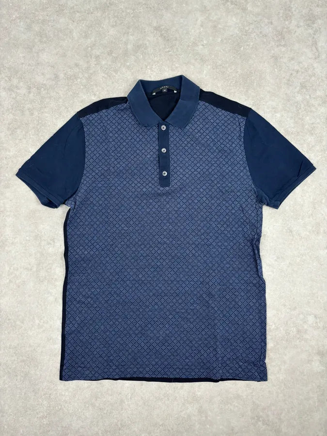 SS2015 Gucci Navy Cotton Polo fyCKDlH 0