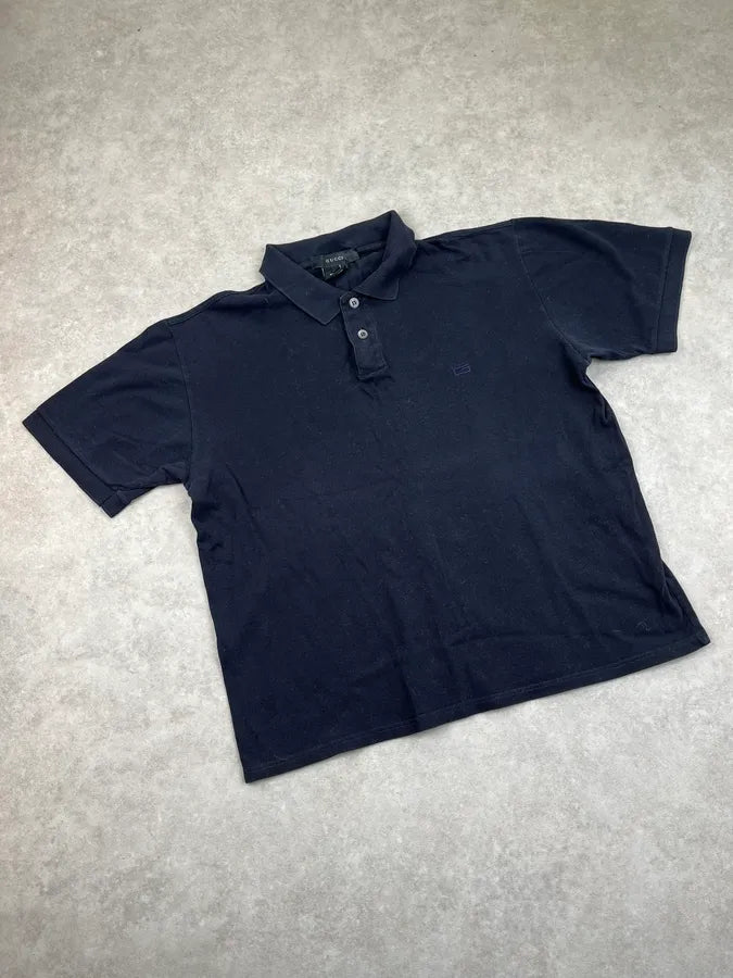 2000s Gucci Navy Embroidered Logo Polo by Tom Ford PHPrXgo 4