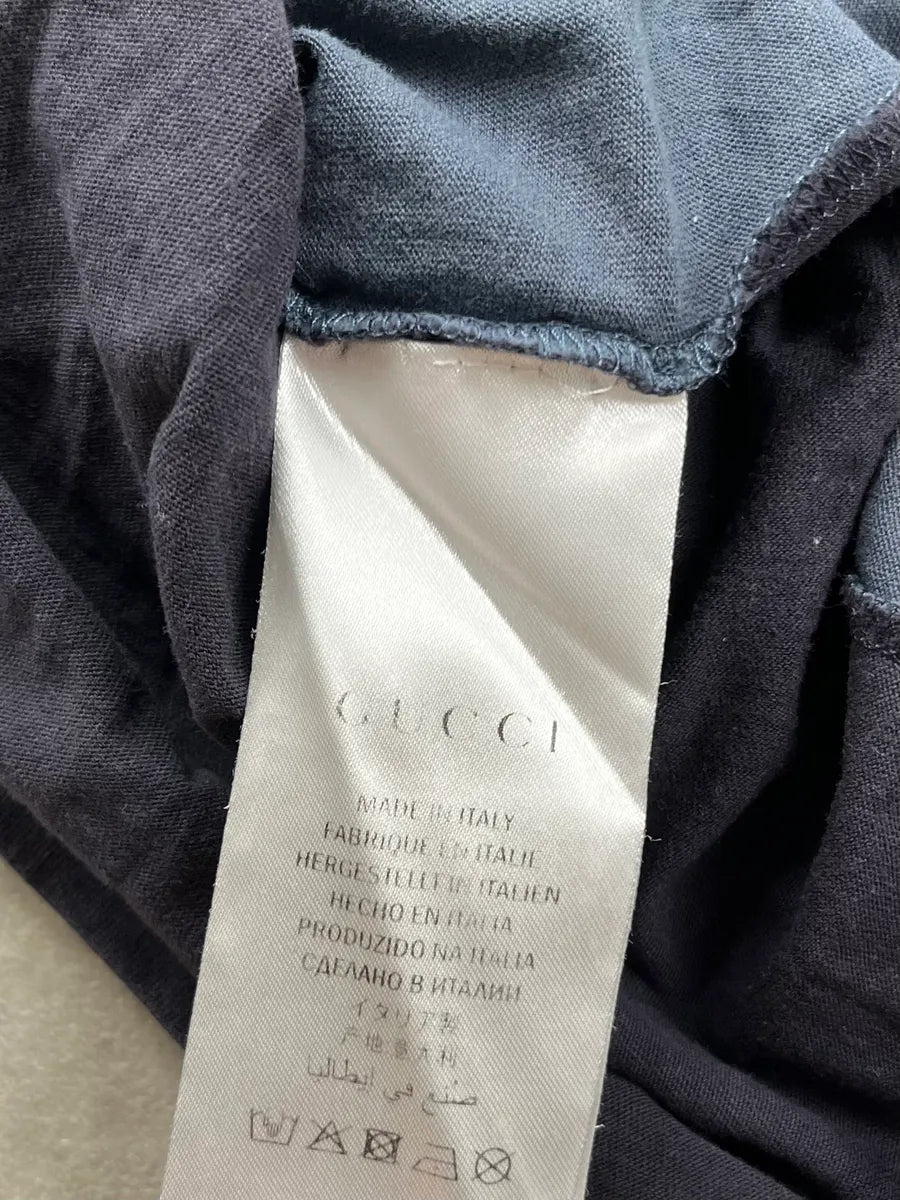 2010s Gucci Navy Knight Relief T-Shirt QbXszdU 8