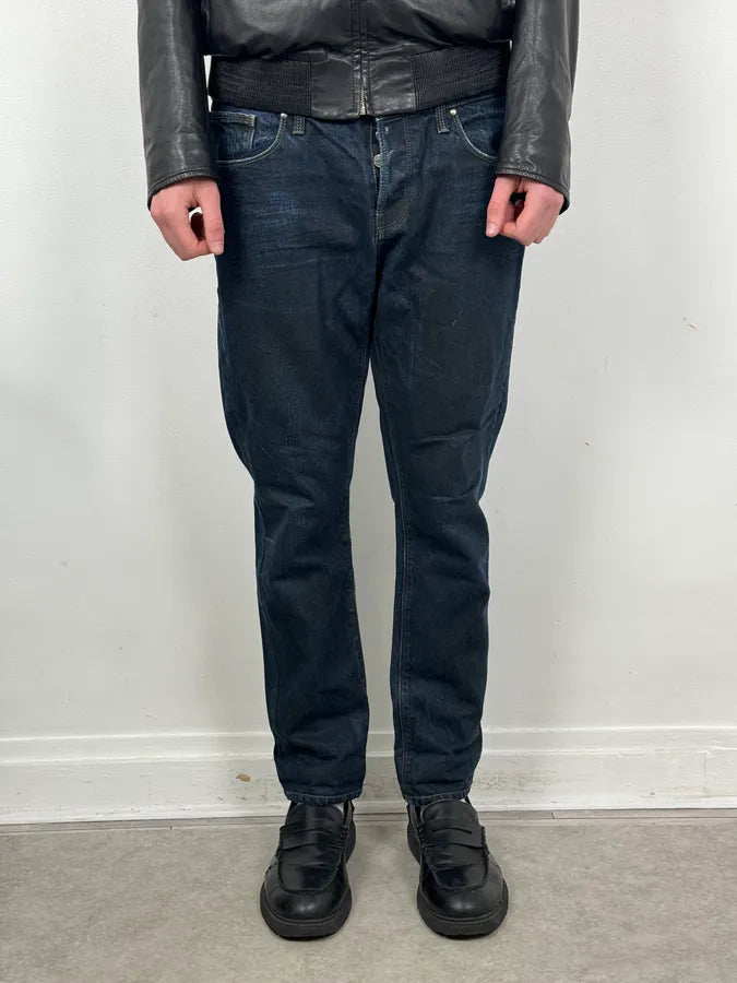 AW2009 Gucci Navy Oiled Denim Jeans by Frida Giannini udHEhYM 2