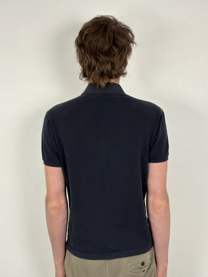 SS2012 Gucci Navy Embroidered Logo Polo mtcxXpl 2