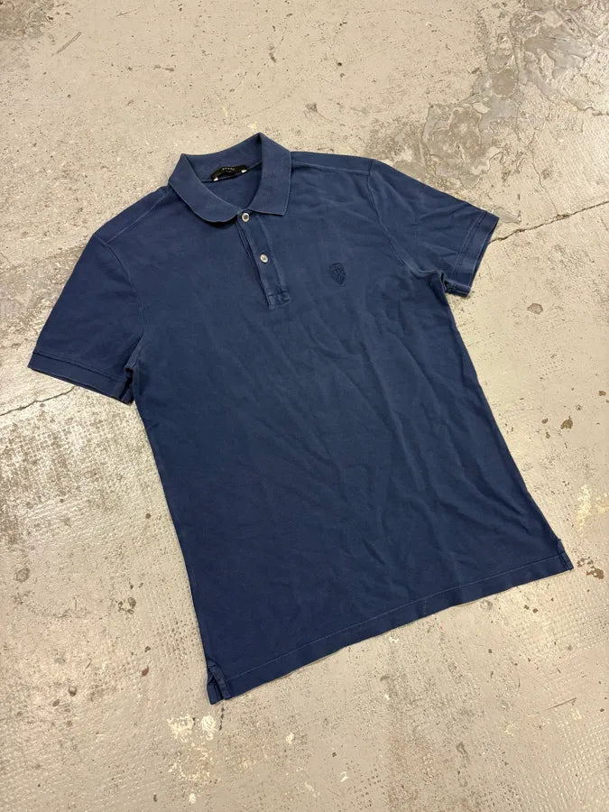 SS2010 Gucci Navy Embroidered Logo Polo cPOohIM 3