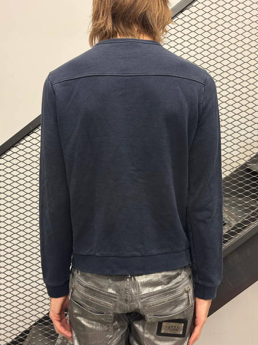 2000s Gucci Navy Embroidered Sweater JyhBhOS 1