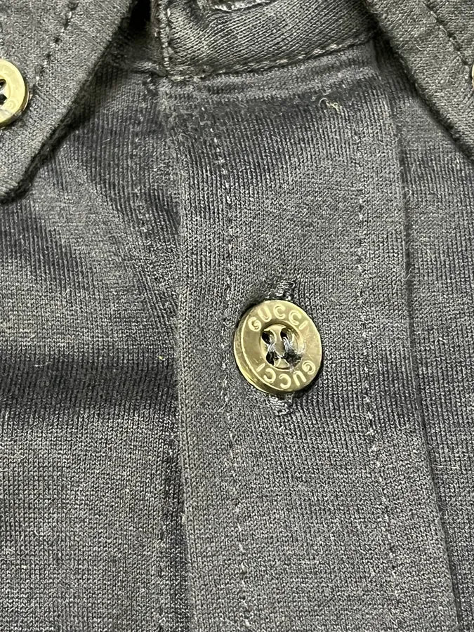 2000s Gucci Navy Minimalist Shirt vvygciA 6
