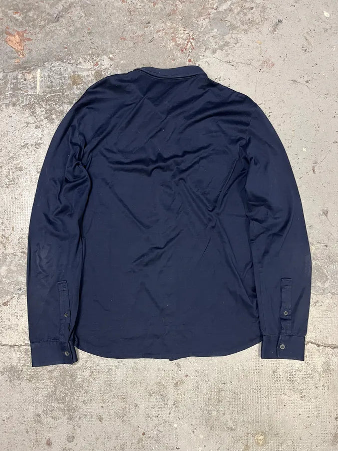 2000s Gucci Navy Minimalist Shirt vvygciA 3