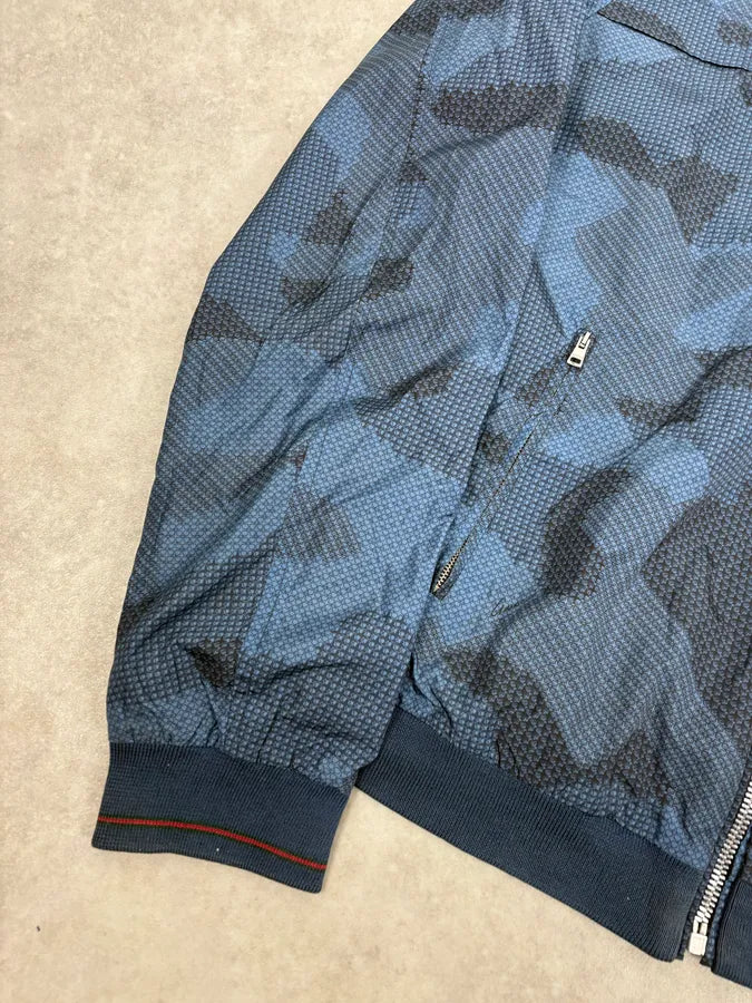 SS2010 Gucci Navy Camo Bomber Jacket aRZusKf 6