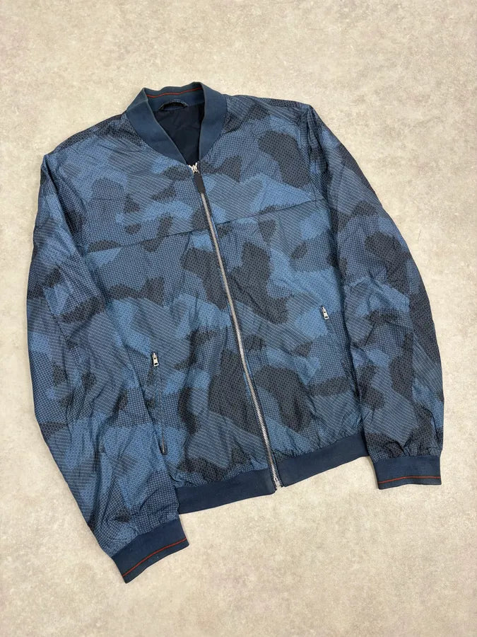 SS2010 Gucci Navy Camo Bomber Jacket aRZusKf 3