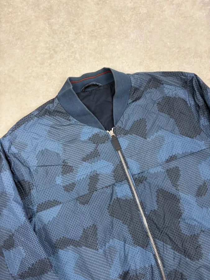 SS2010 Gucci Navy Camo Bomber Jacket aRZusKf 4