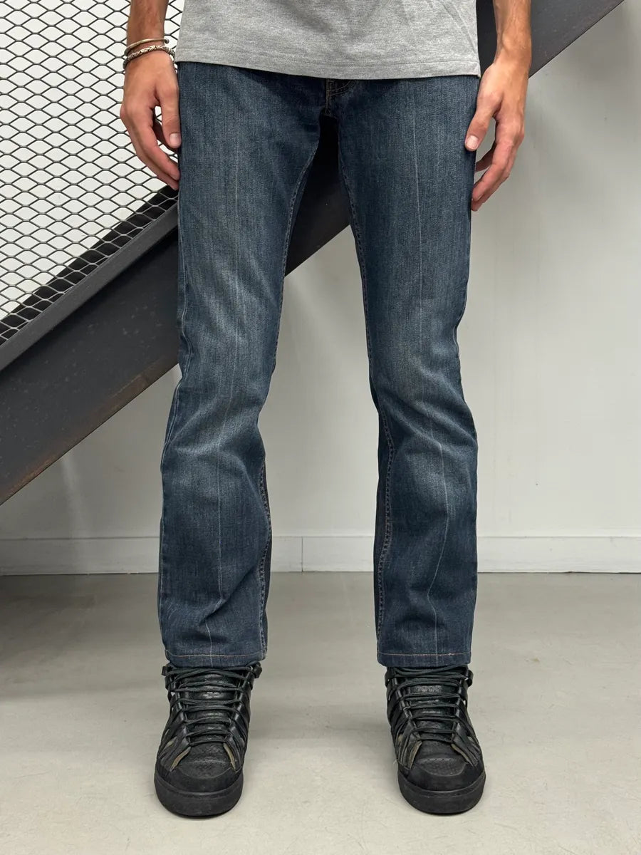 2000s Gucci Navy Slim Denim Jeans NgKvCDj 1