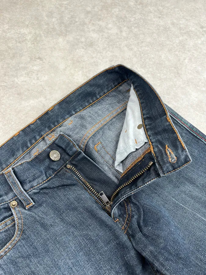 2000s Gucci Navy Slim Denim Jeans NgKvCDj 10