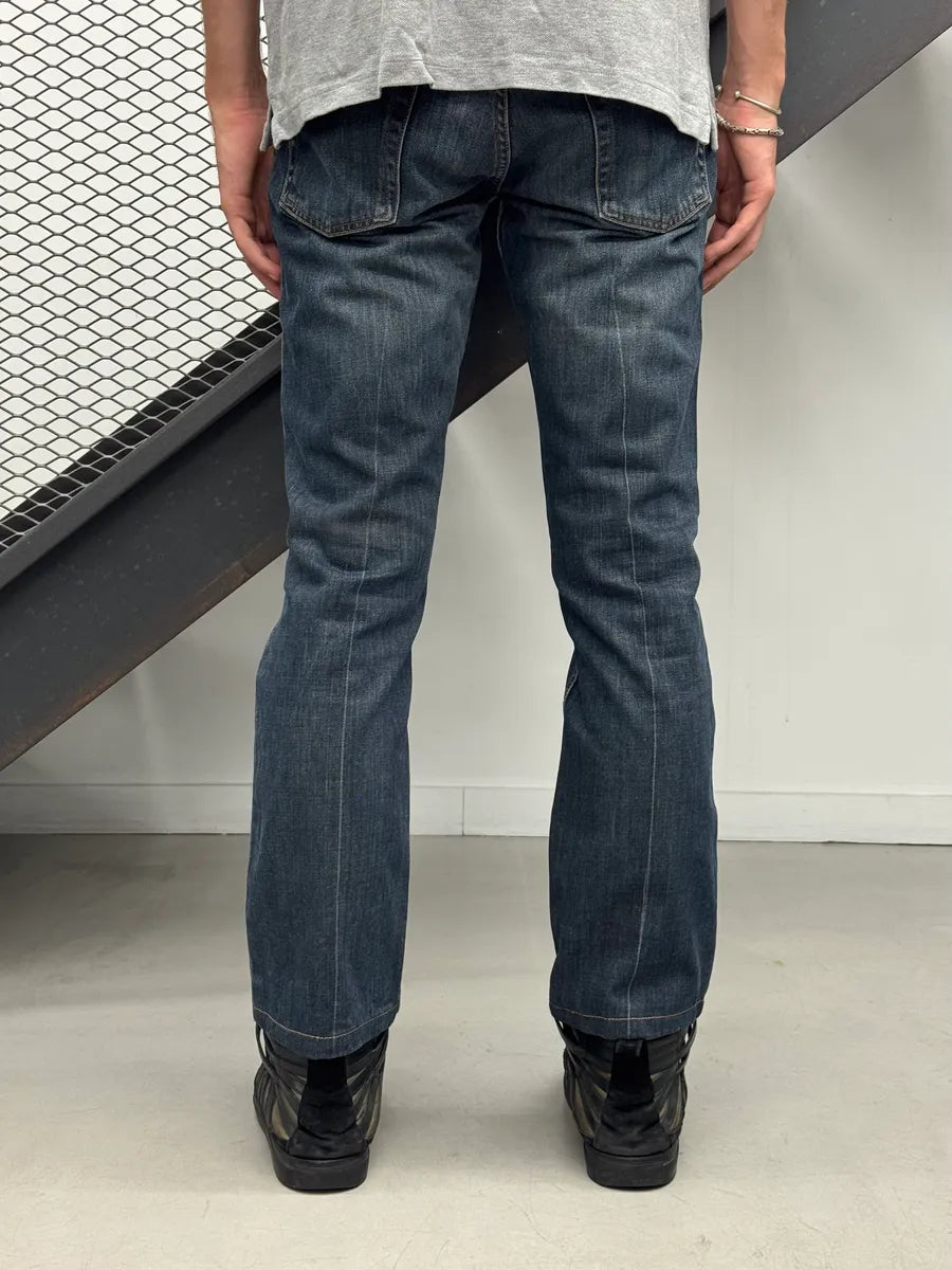 2000s Gucci Navy Slim Denim Jeans NgKvCDj 2