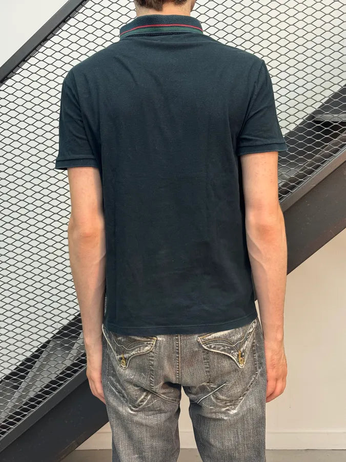 2010s Gucci Navy Striped Collar Polo Shirt iiuHTWo 2