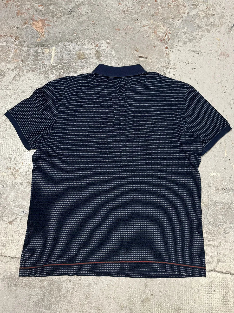 2000s Gucci Navy Striped Polo Shirt uIUNTds 1