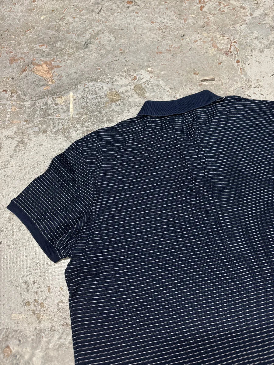 2000s Gucci Navy Striped Polo Shirt uIUNTds 3