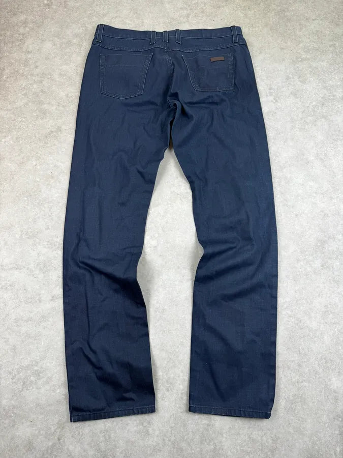 AW2015 Gucci Navy Waxed Denim Jeans JxioRSR 1