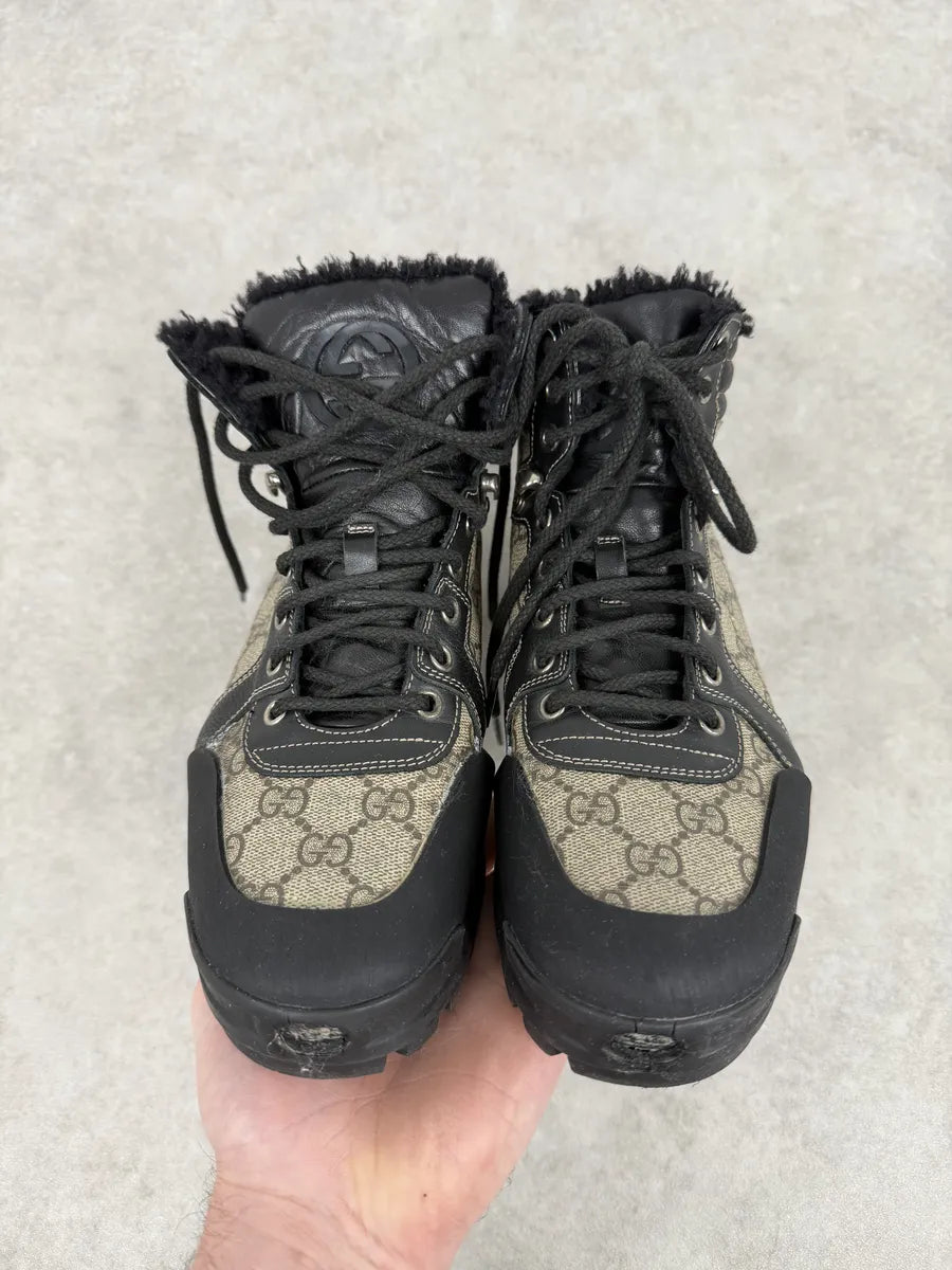 2000s Gucci Nebraska G Propaganda High Fur Boots abooVna 2