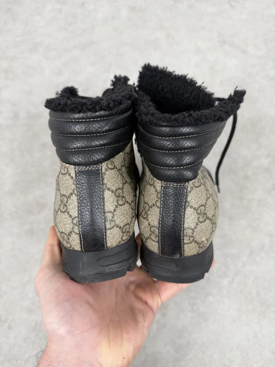 2000s Gucci Nebraska G Propaganda High Fur Boots abooVna 3