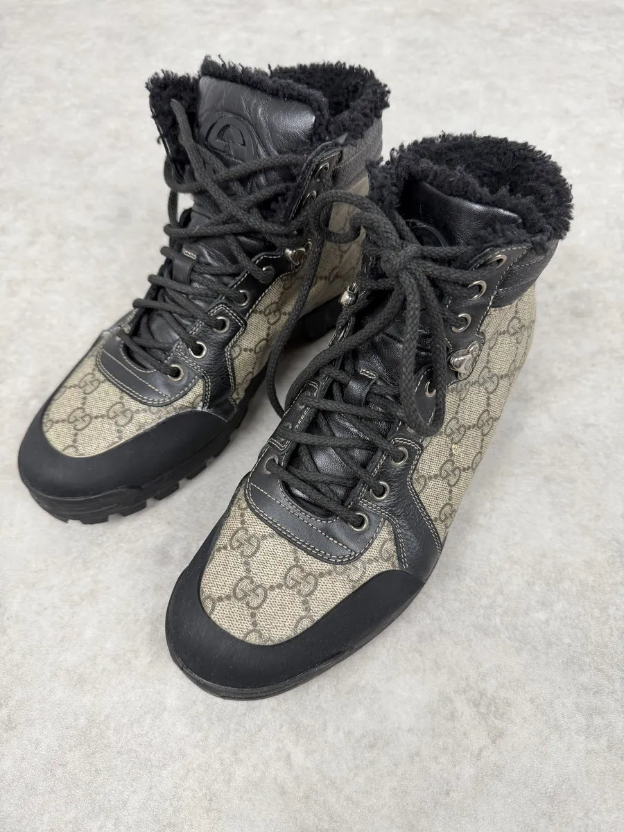 2000s Gucci Nebraska G Propaganda High Fur Boots abooVna 4