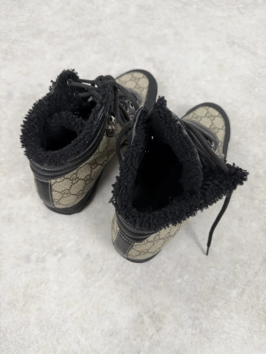 2000s Gucci Nebraska G Propaganda High Fur Boots abooVna 7