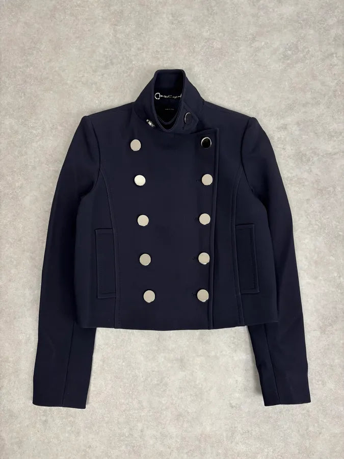 AW2014 Gucci Officer Navy Classy Jacket GqqqODU 0