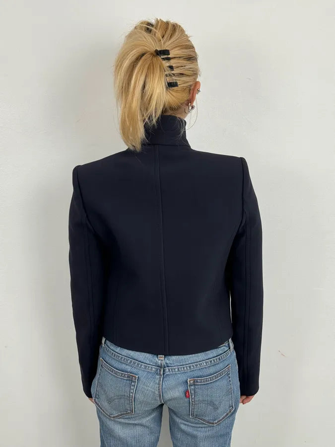 AW2014 Gucci Officer Navy Classy Jacket GqqqODU 2