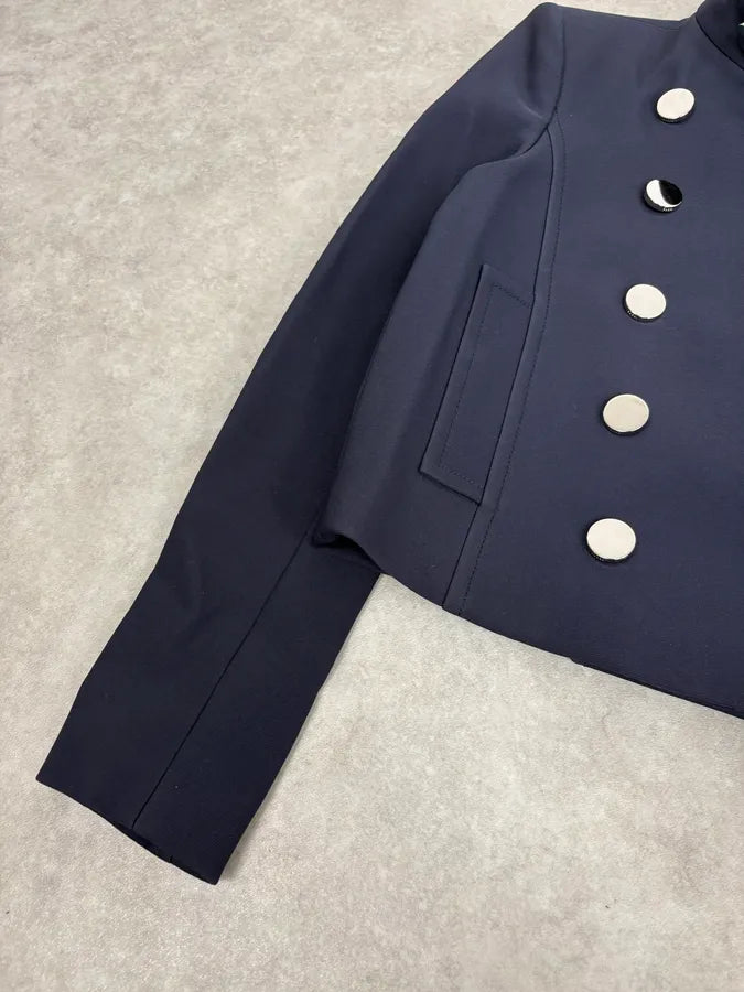 AW2014 Gucci Officer Navy Classy Jacket GqqqODU 7