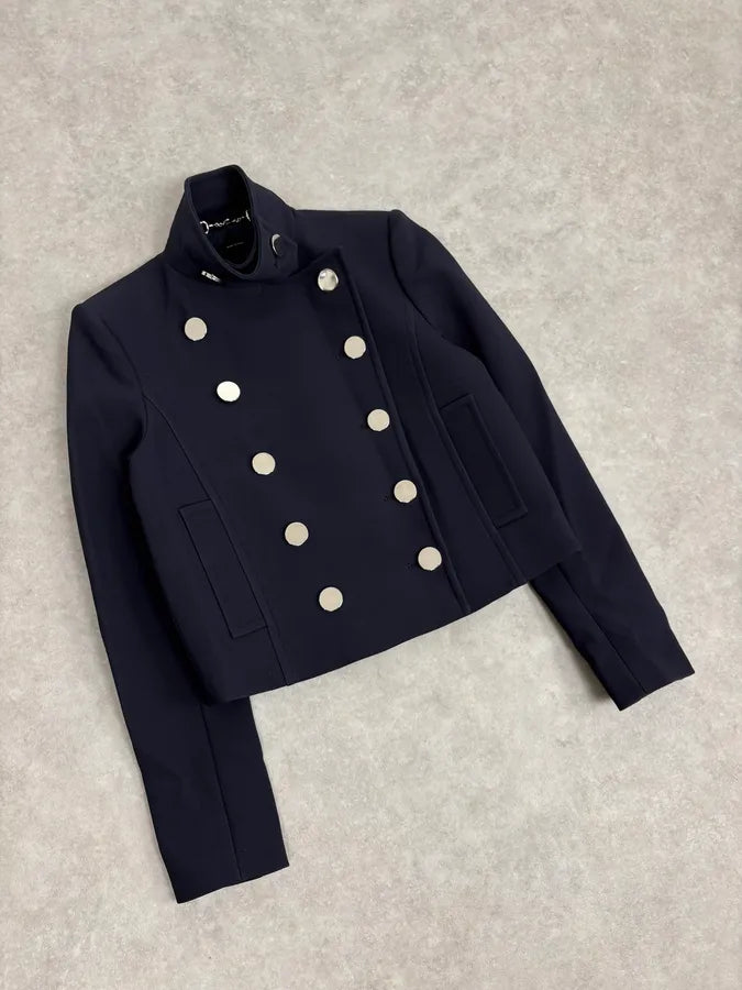 AW2014 Gucci Officer Navy Classy Jacket GqqqODU 3