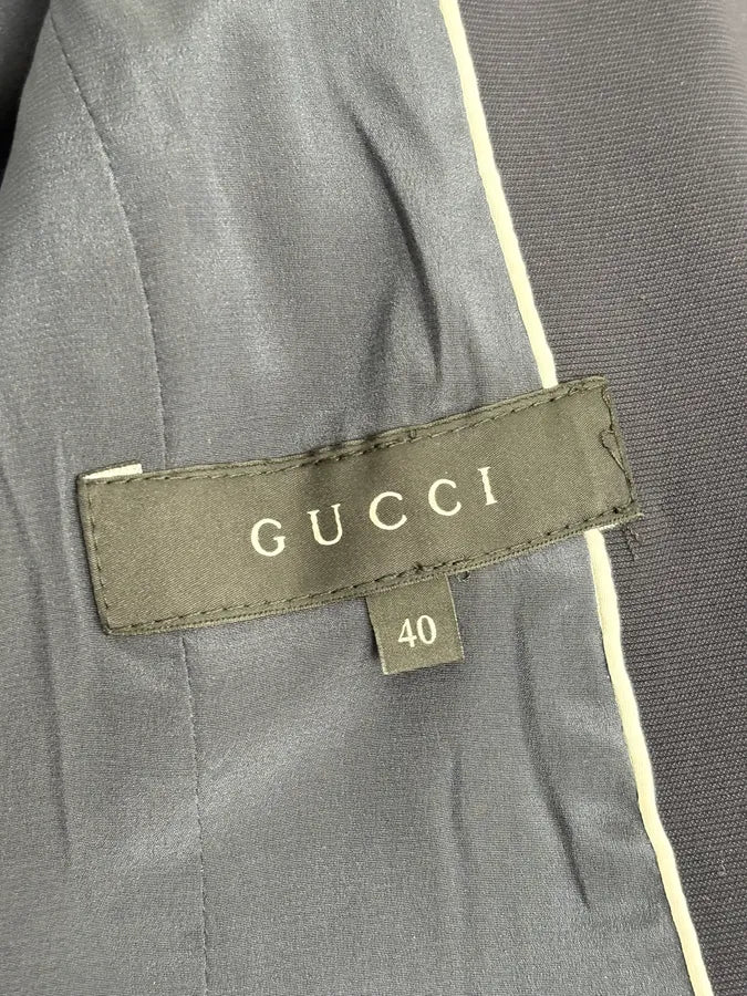 AW2014 Gucci Officer Navy Classy Jacket GqqqODU 9