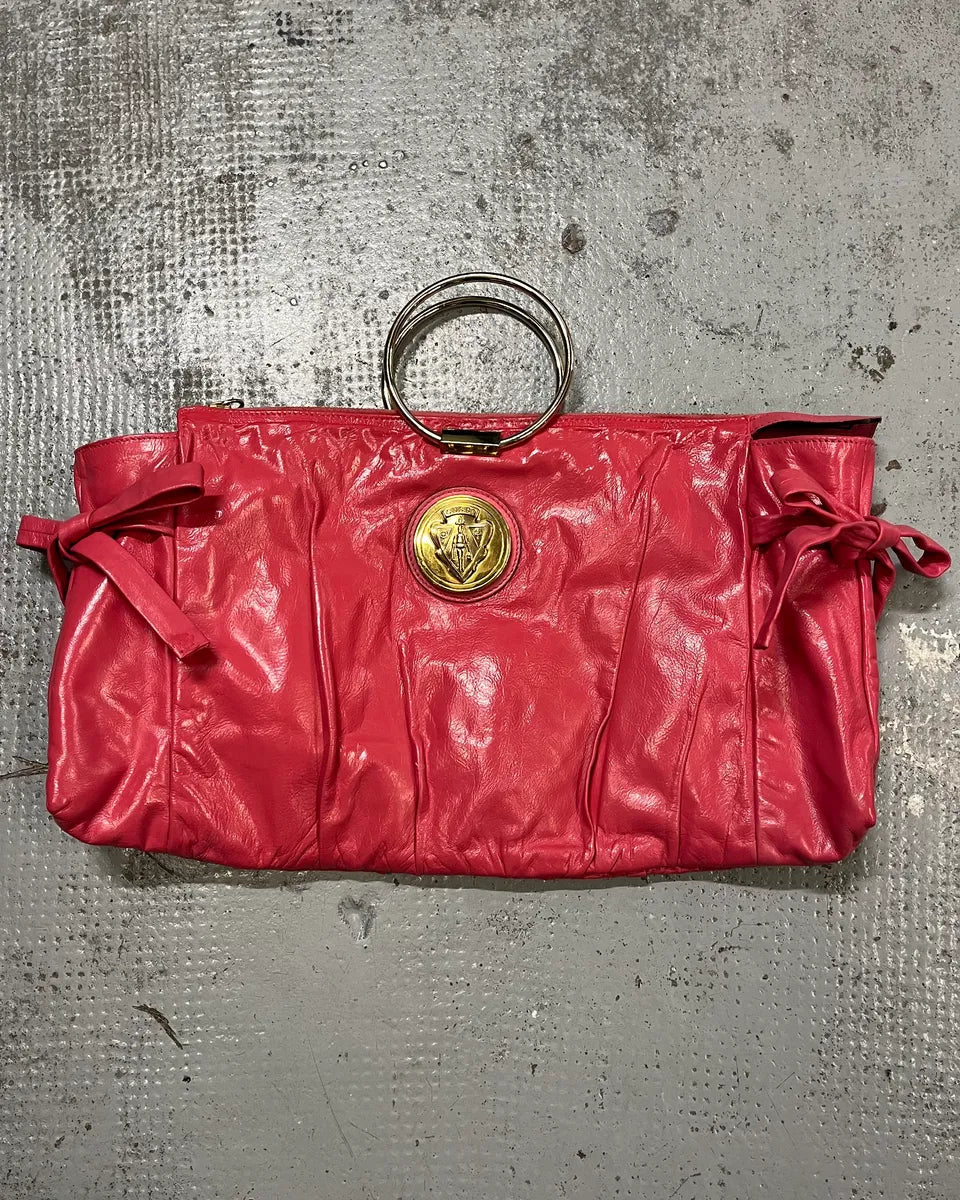 2000s Gucci Pink Leather Hysteria Babouska Handle Bag by Frida Giannini dvYaVOS 0