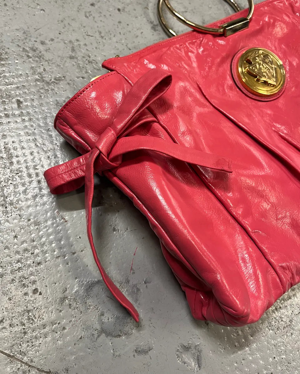 2000s Gucci Pink Leather Hysteria Babouska Handle Bag by Frida Giannini dvYaVOS 4