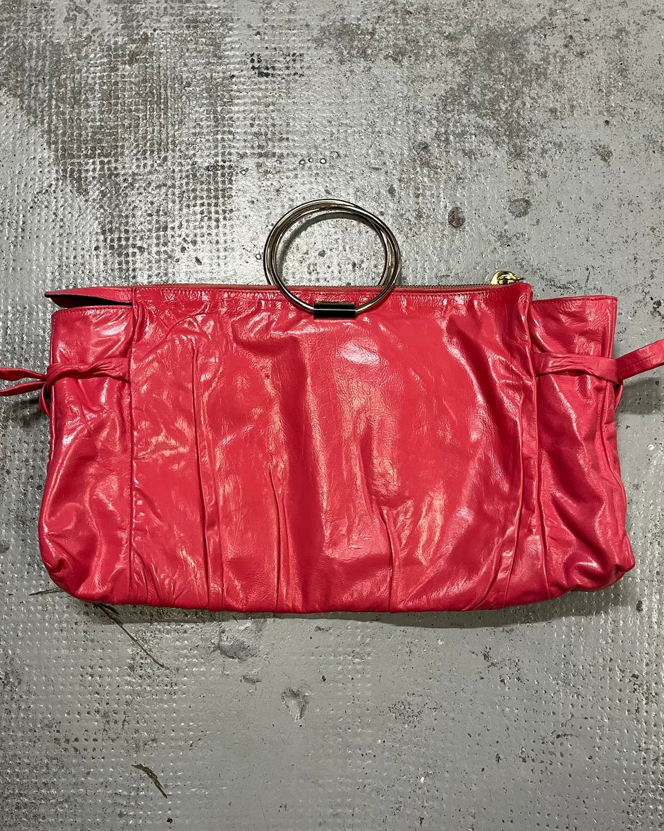 2000s Gucci Pink Leather Hysteria Babouska Handle Bag by Frida Giannini dvYaVOS 6