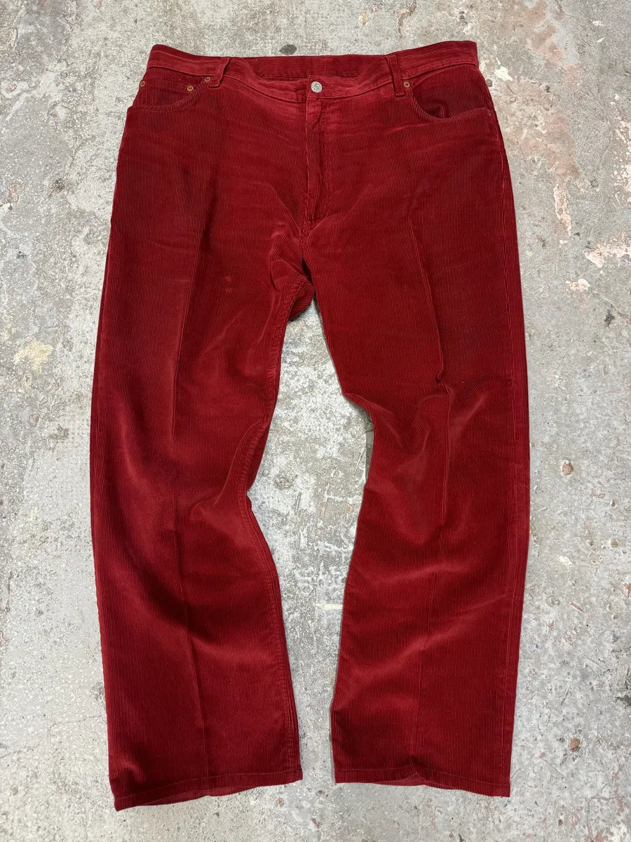 2000s Gucci Red Cozy Large Corduroy Pants zlyiRTh 0