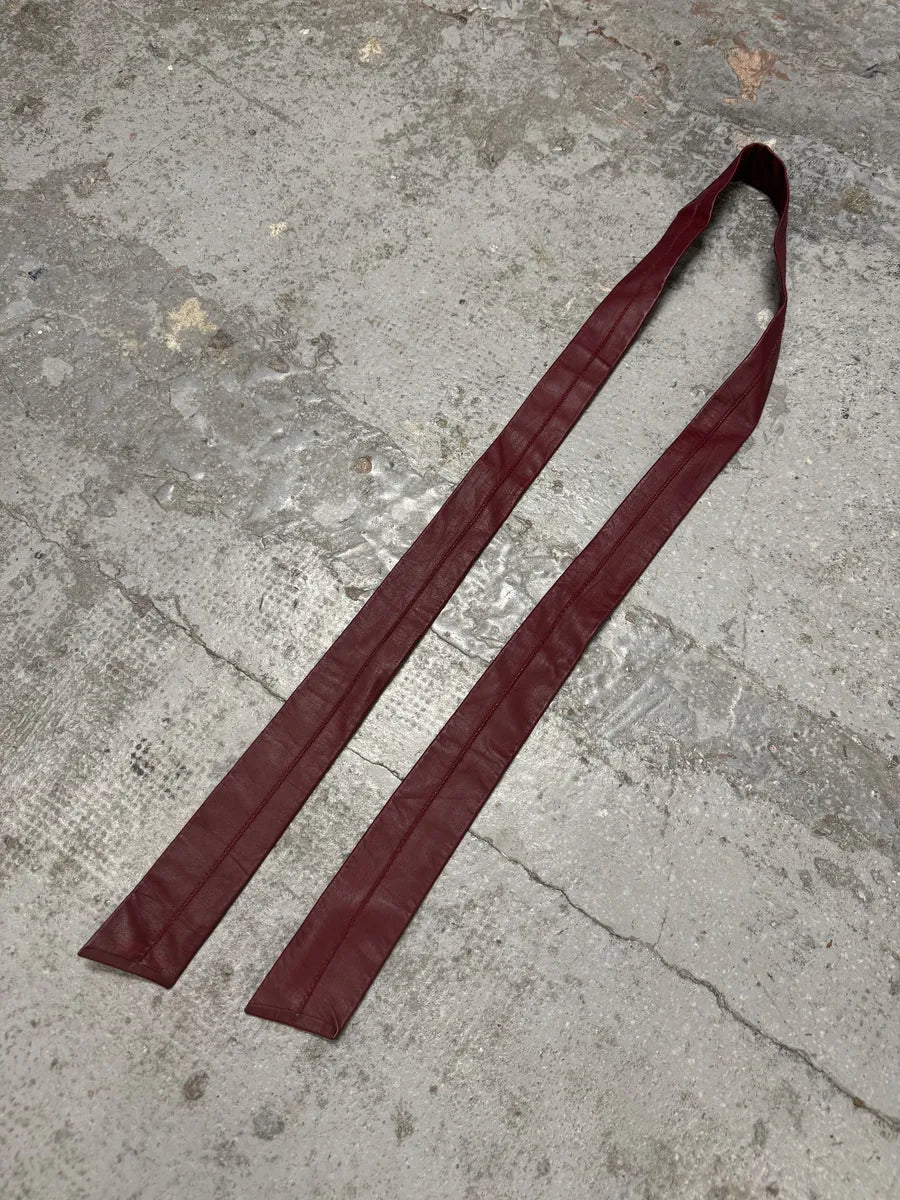 2000s Gucci Red Leather Glamour Skirt HWIGUfR 7