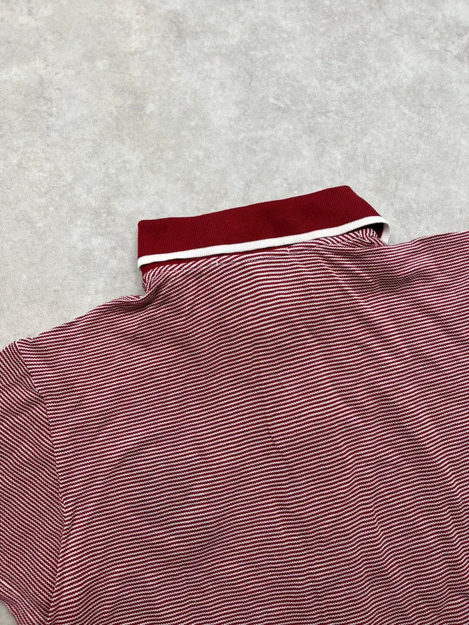 SS2008 Gucci Red & White Striped Logo Polo by Frida Giannini TDXLcbN 6