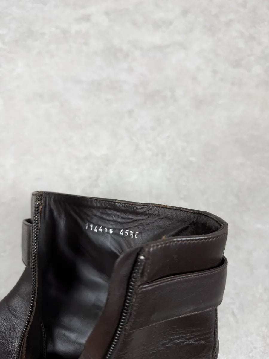 2000s Gucci Signature Brown Leather Boots rtNoGnH 8