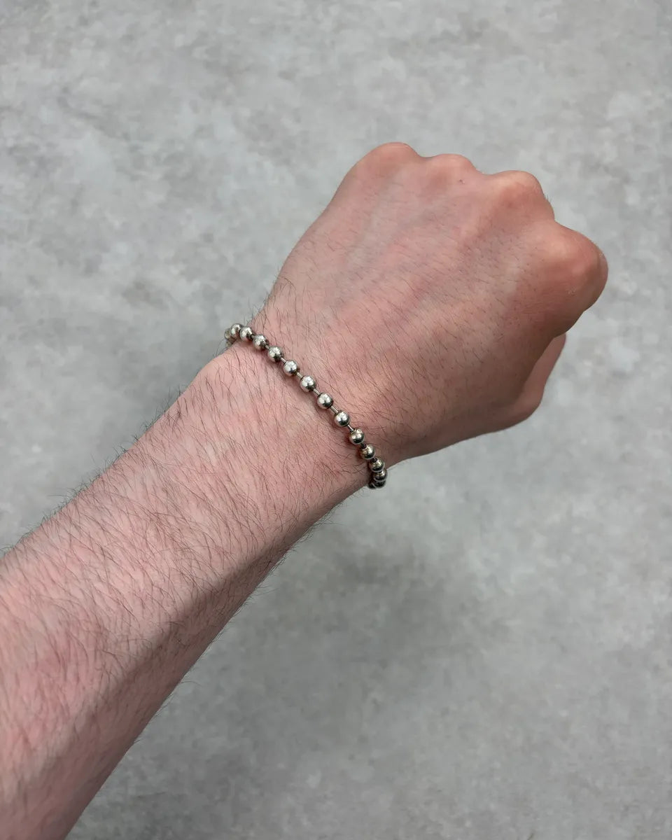 2000s Gucci Silver Beaded Anchor Chain Bracelet NmVuyaS 2