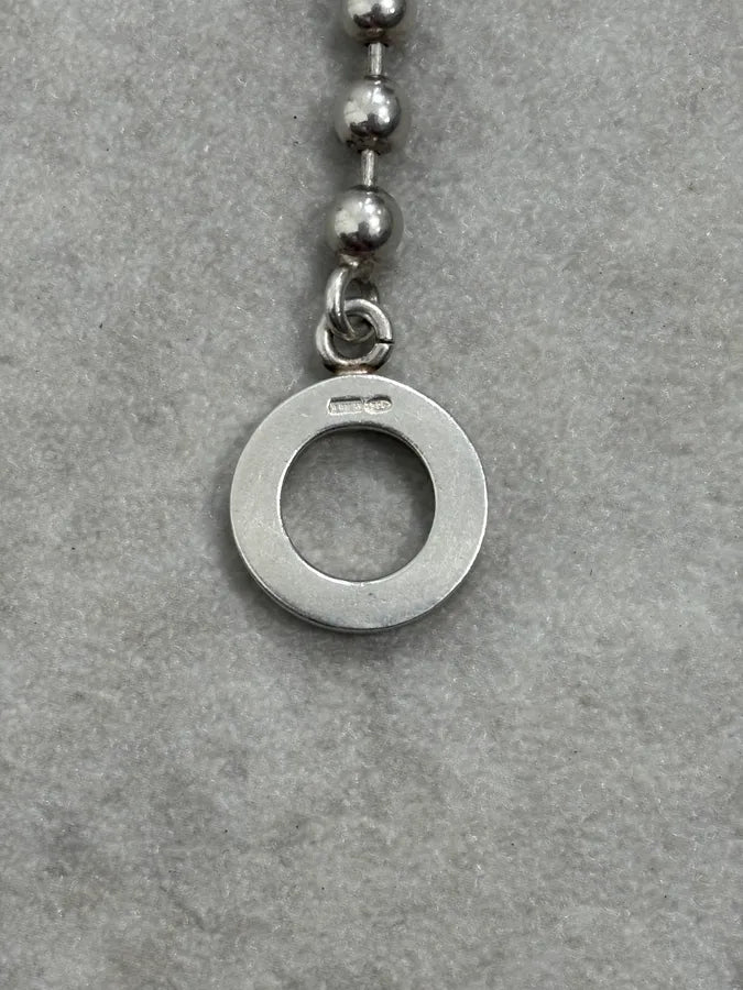 2000s Gucci Silver Beaded Anchor Chain Bracelet NmVuyaS 5