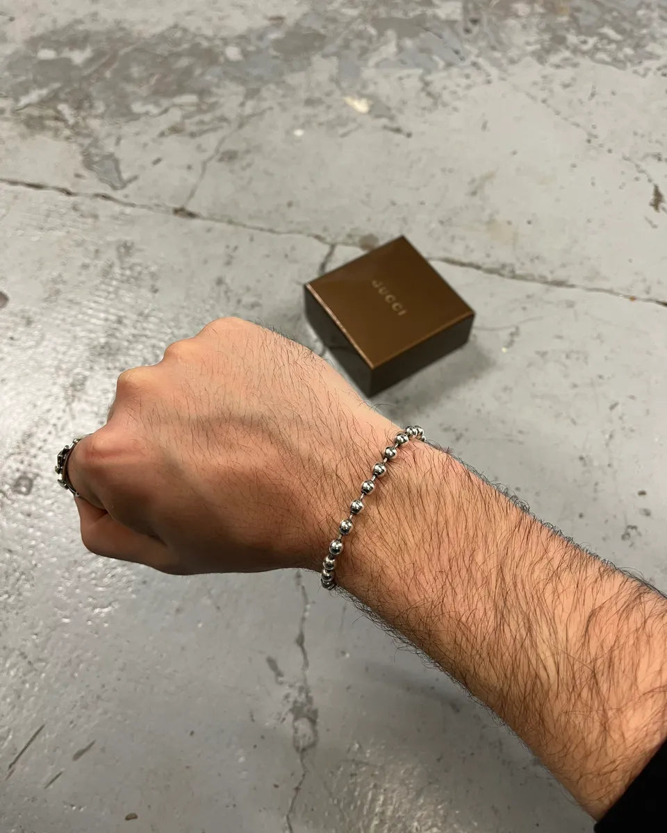 2000s Gucci Silver Bullet Anchor Chain Bracelet JduFwBN 0