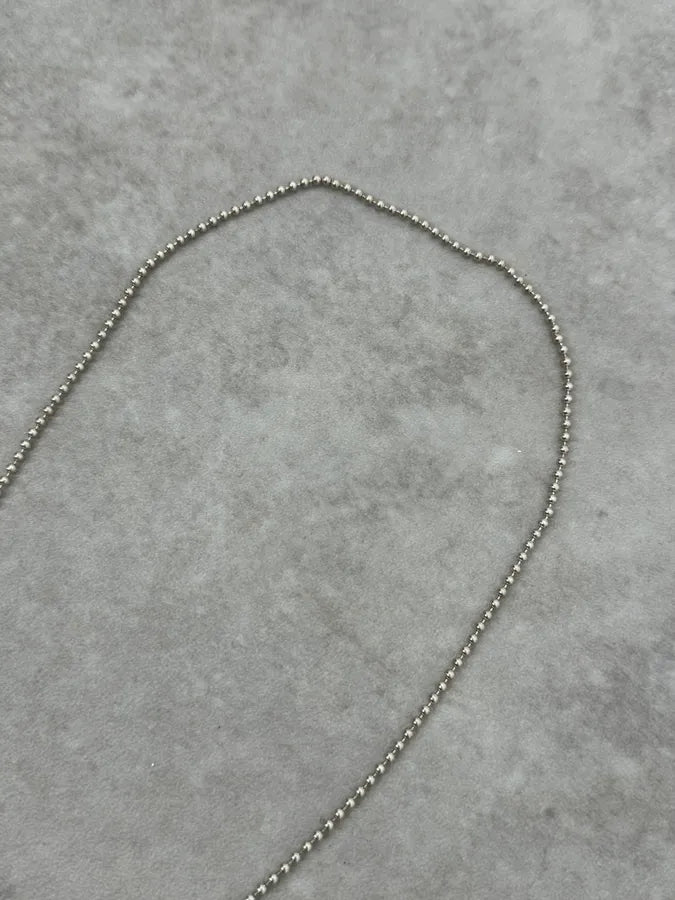 2000s Gucci Silver Dog Tag Ball Chain Necklace rPQLBmP 5