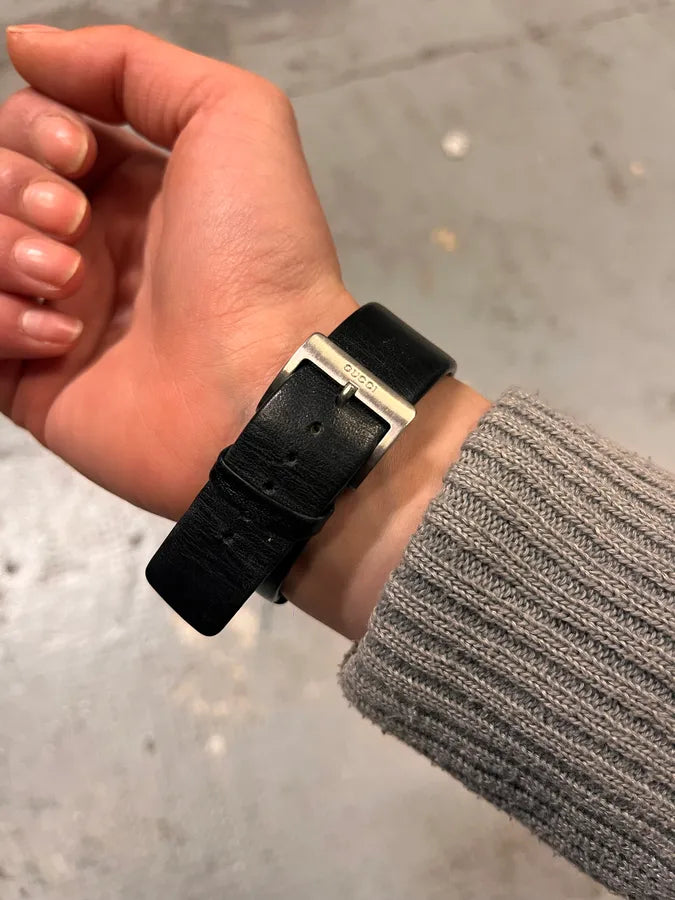 2000s Gucci Silver Stainless Steel Bangle Watch WyYhJqM 3