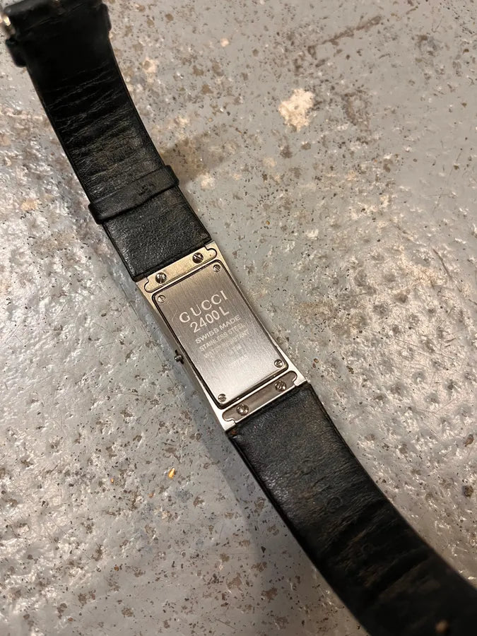 2000s Gucci Silver Stainless Steel Bangle Watch WyYhJqM 6