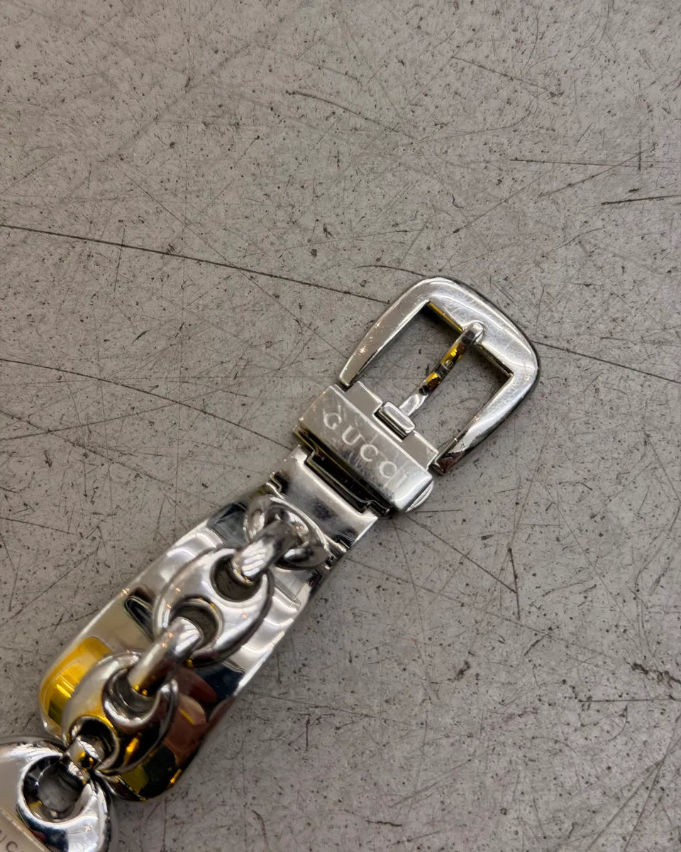 2000s Gucci Silver Stainless Steel Chain Link Watch XRWYyef 3