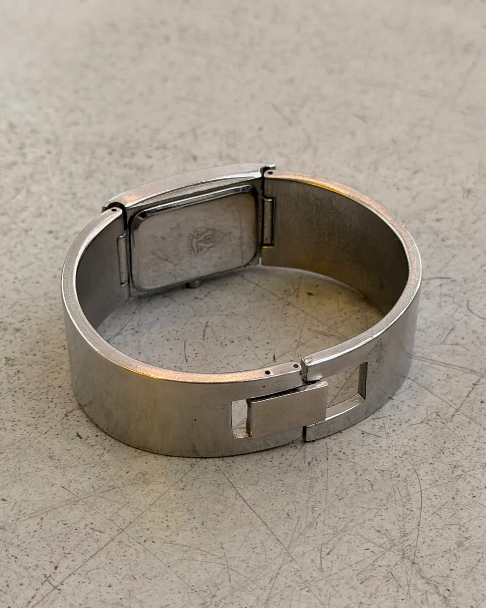 2000s Gucci Silver Stainless Steel Logo Watch QxOOgun 7